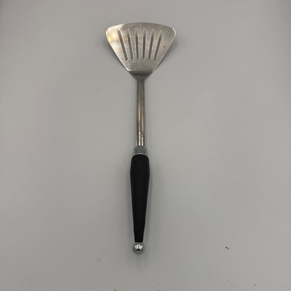 Copco Slotted Spatula Turner 18/8 Stainless Steel Black Handle Kitchen Tool